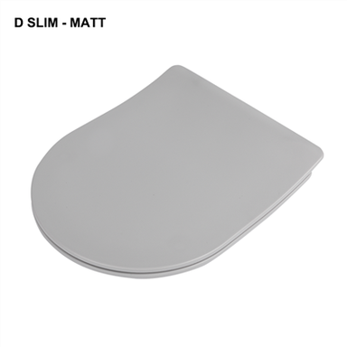 Mat grijze toiletbril