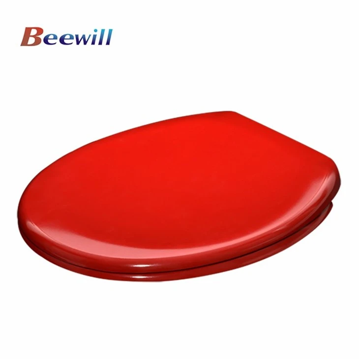 red toilet seat